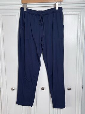 Lucky Brand Navy Straight-Leg Drawstring Pants
